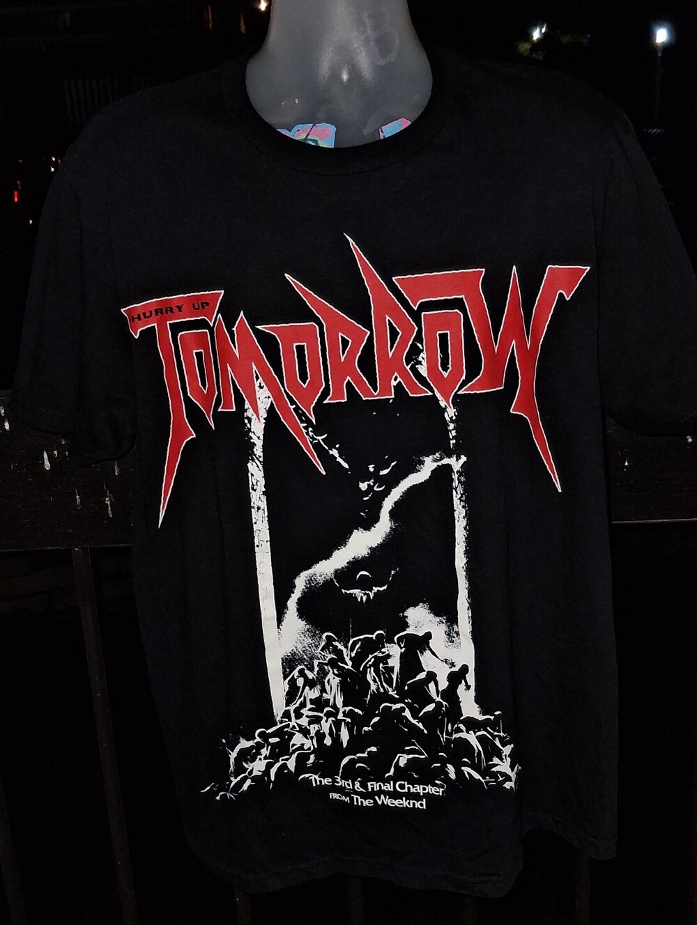 NWOT THE WEEKND HURRY UP TOMORROW T Shirt Size Large